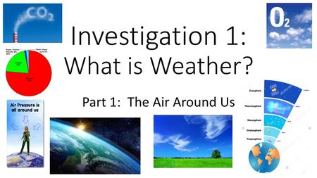 Investigation 1: What is Weather?