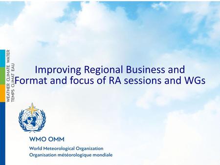 Improving Regional Business and