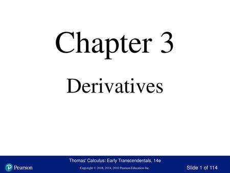 Chapter 3 Derivatives.