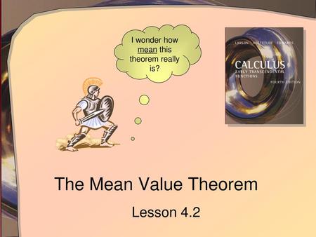 I wonder how mean this theorem really is?