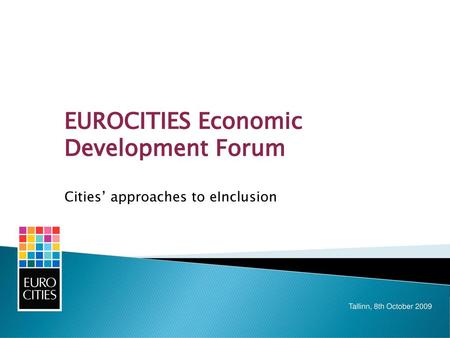 EUROCITIES Economic Development Forum