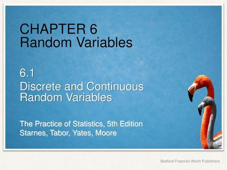CHAPTER 6 Random Variables