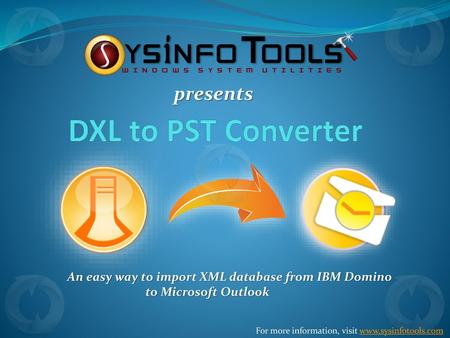 DXL to PST Converter presents