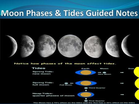 Moon Phases & Tides Guided Notes