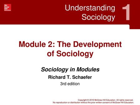 Module 2: The Development of Sociology