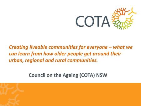 Council on the Ageing (COTA) NSW