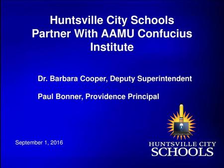 Huntsville City Schools Partner With AAMU Confucius Institute