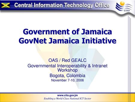 Government of Jamaica GovNet Jamaica Initiative