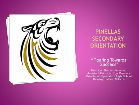 Pinellas Secondary orientation