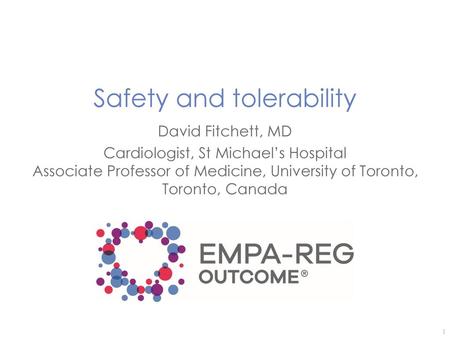 Safety and tolerability