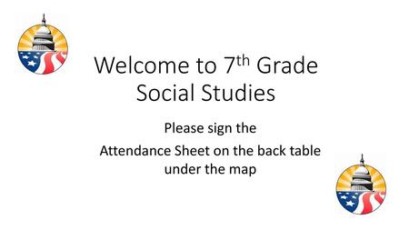 Welcome to 7th Grade Social Studies