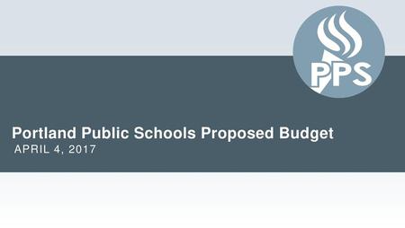 Portland Public Schools Proposed Budget