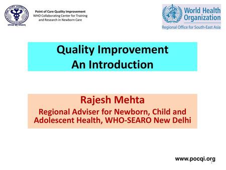Quality Improvement An Introduction