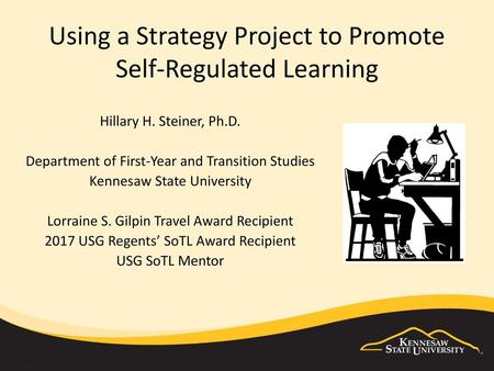 Using a Strategy Project to Promote Self-Regulated Learning