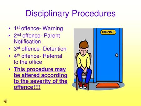 Disciplinary Procedures