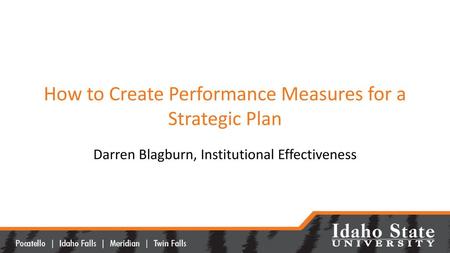 How to Create Performance Measures for a Strategic Plan