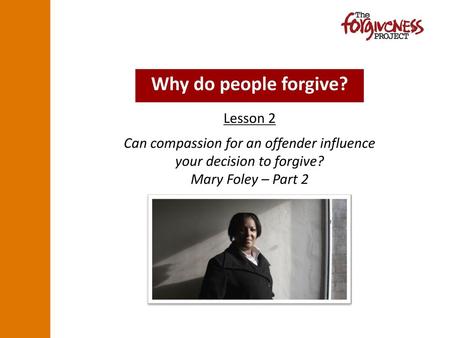 Why do people forgive? Lesson 2