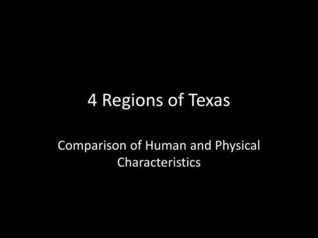 Comparison of Human and Physical Characteristics