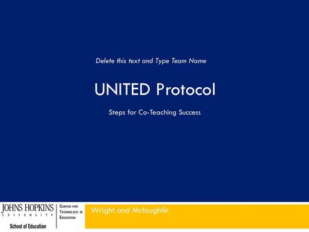 UNITED Protocol Wright and Mclaughlin