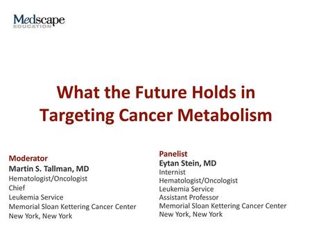 What the Future Holds in Targeting Cancer Metabolism