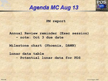 Agenda MC Aug 13.