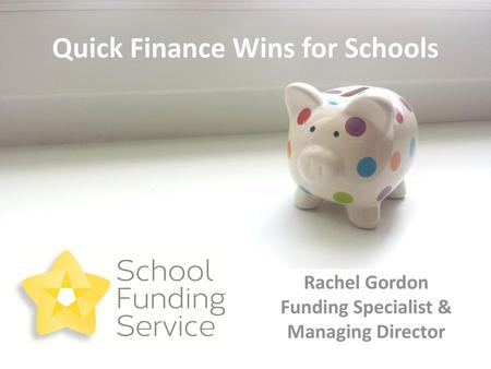 Quick Finance Wins for Schools