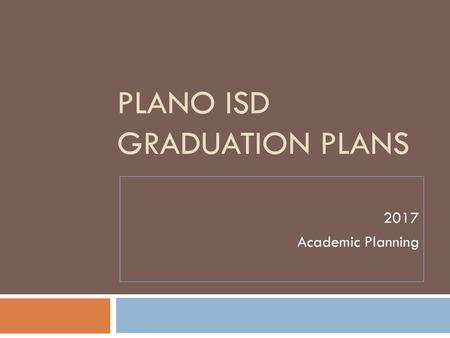 Plano ISD Graduation Plans