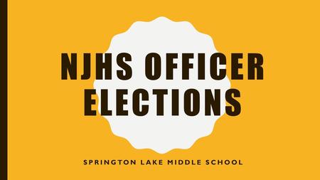 NJHS Officer elections