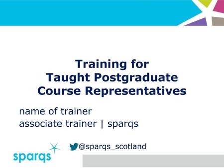 Training for Taught Postgraduate Course Representatives