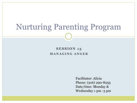 Nurturing Parenting Program