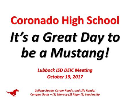It’s a Great Day to be a Mustang!