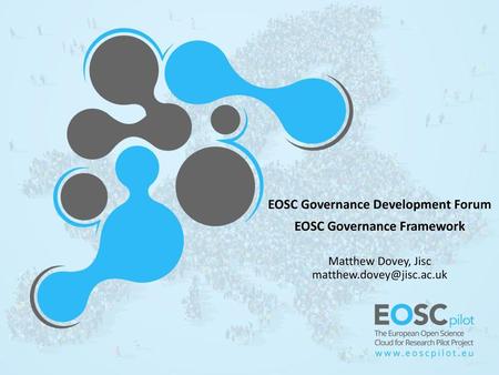EOSC Governance Development Forum EOSC Governance Framework