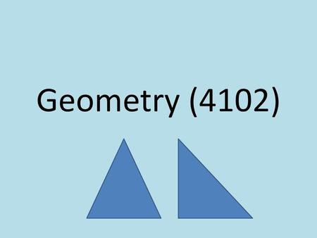 Geometry (4102).