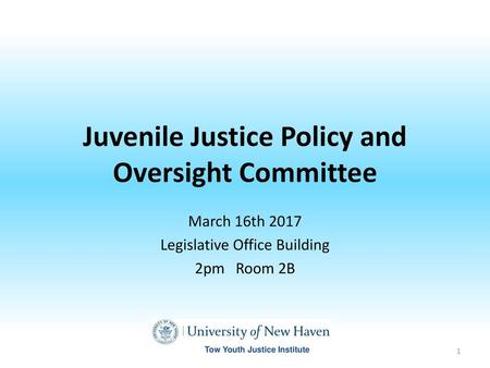 Juvenile Justice Policy and Oversight Committee