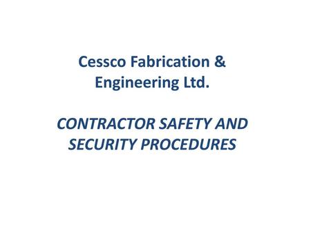 Cessco Fabrication & Engineering Ltd.