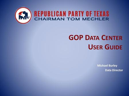 GOP Data Center User Guide