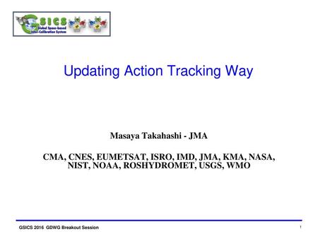 Updating Action Tracking Way