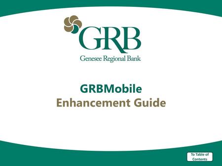 GRBMobile Enhancement Guide