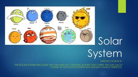 Solar System Grade 5 Science: