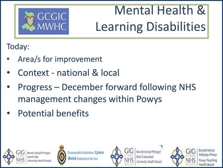 Mental Health & Learning Disabilities