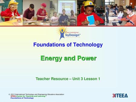 Foundations of Technology Energy and Power