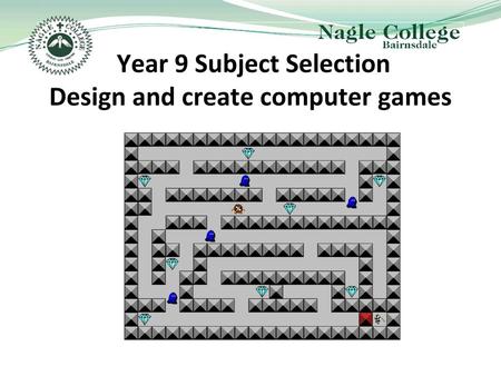 Year 9 Subject Selection Design and create computer games
