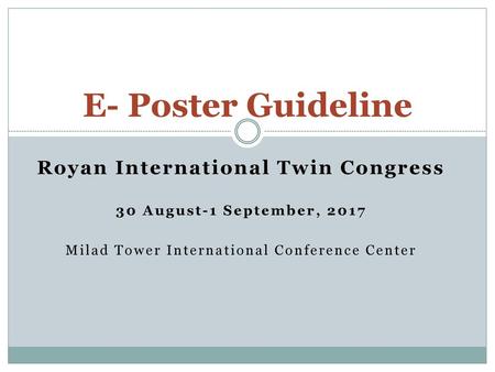 Royan International Twin Congress