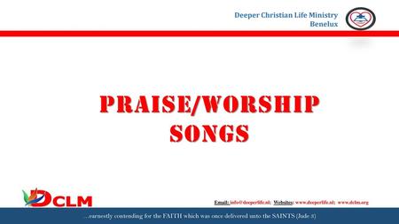 PRAISE/WORSHIP SONGS.