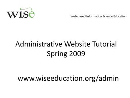 Web-based Information Science Education
