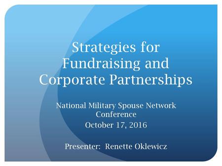 Strategies for Fundraising and Corporate Partnerships