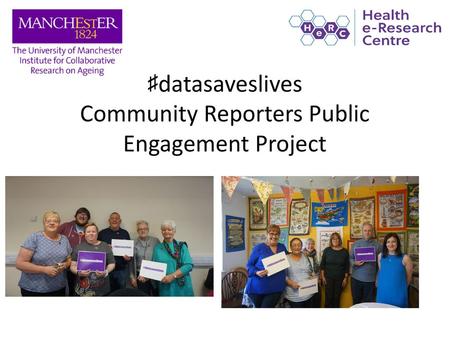 ♯datasaveslives Community Reporters Public Engagement Project