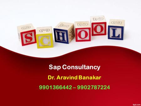 Sap Consultancy Dr. Aravind Banakar –
