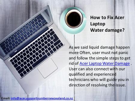 How to Fix Acer Laptop Water damage?