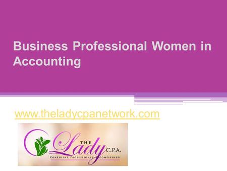 Business Professional Women in Accounting
